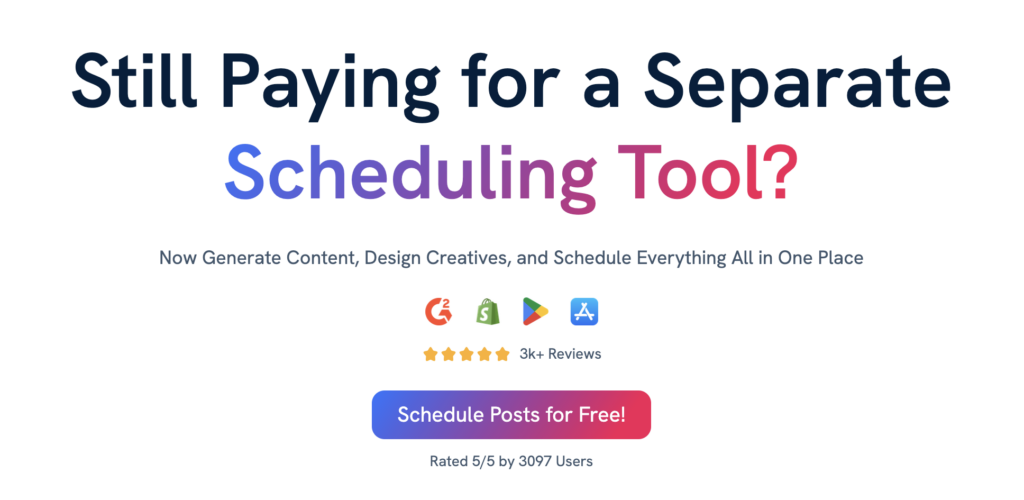 Predis scheduling tool